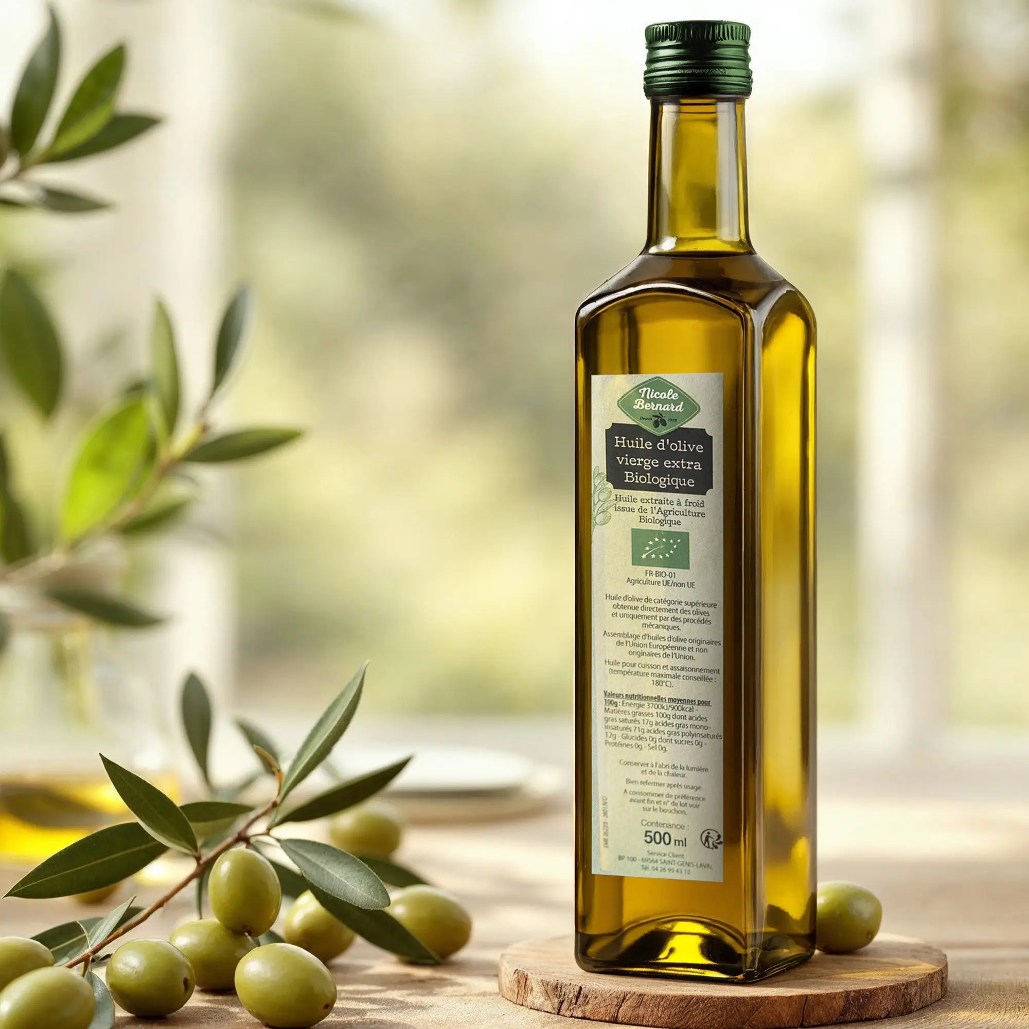 Huile d'olive extra vierge AOP Vallée des Baux 500ml