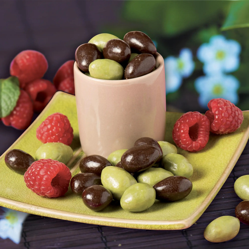 Amandes enrobées de chocolat