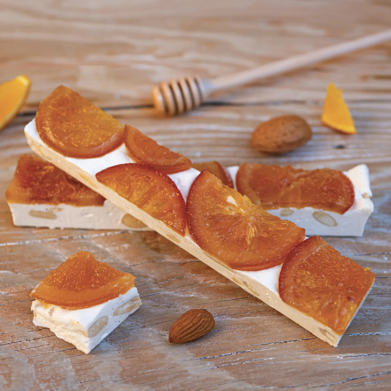Nougat tendre aux oranges confites