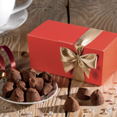 Truffes fantaisies aux éclats de fèves de cacao