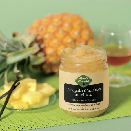 Compote d'ananas au rhum