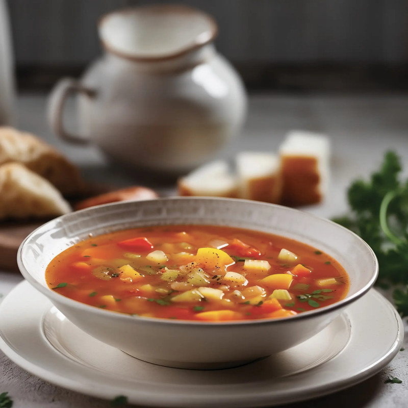 Soupe de légumes au pistou