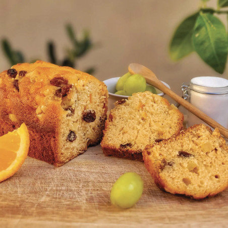 Cake aux raisins et zeste d’orange