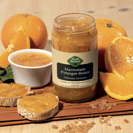 Le lot de 2 pots de marmelade d'oranges douces