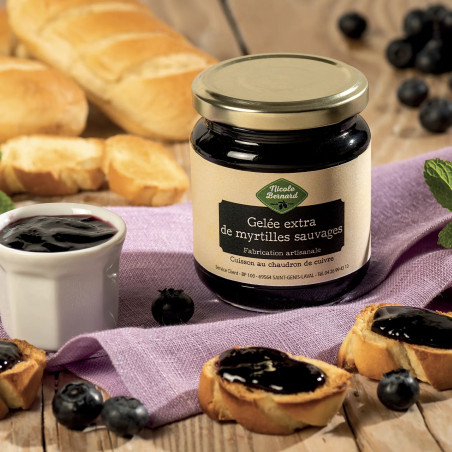 Gelée extra de myrtilles sauvages