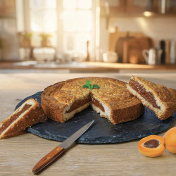 Gâteau fourré aux abricots de Provence