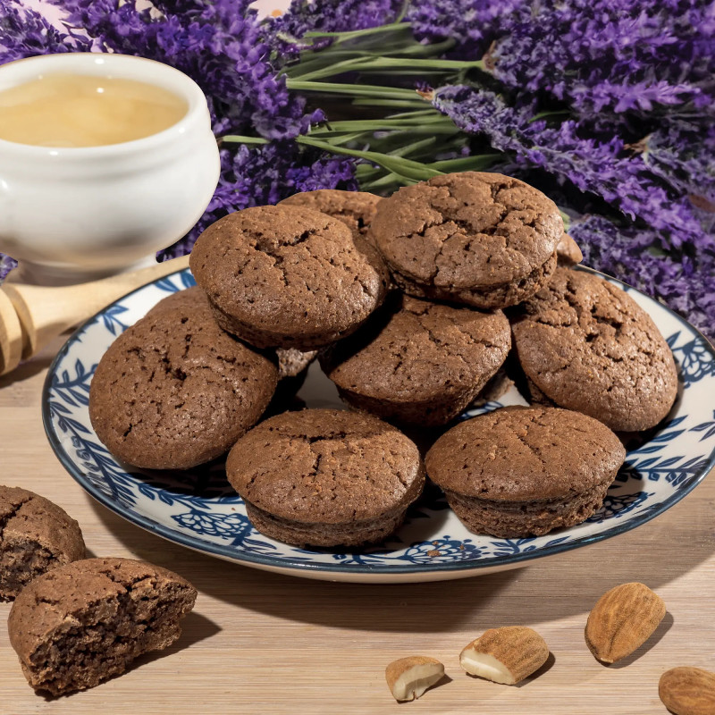 Macarons amandes chocolat au miel de Provence