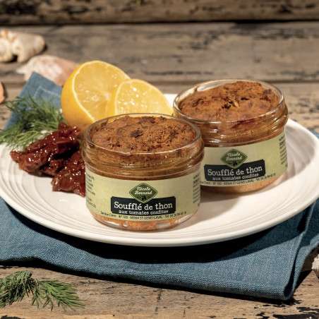 Soufflé de thon aux tomates confites