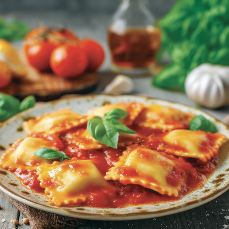 Ravioli végétariens sauce à la provençale