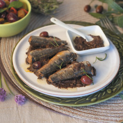 Sardines à la tapenade d'olives noires