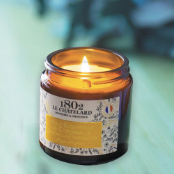 Bougie parfumée : Huile essentielle de citronnelle