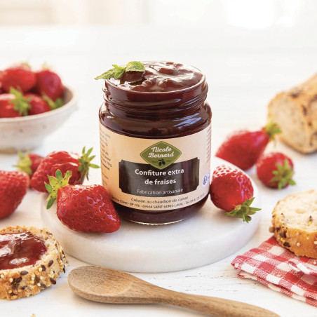Lot de 2 Confitures extra de fraises