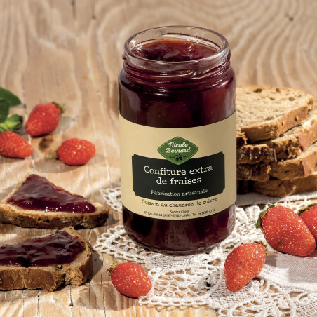 Confiture extra de fraises