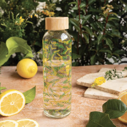 Bouteille en verre et son étui