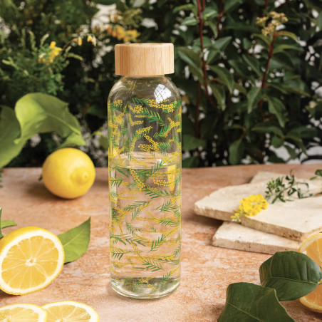 Bouteille en verre et son étui