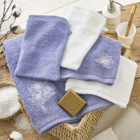 Parure de Bain 5 pièces «Nuance de Lilas»