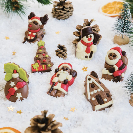 Les 7 Figurines de Noël en chocolat