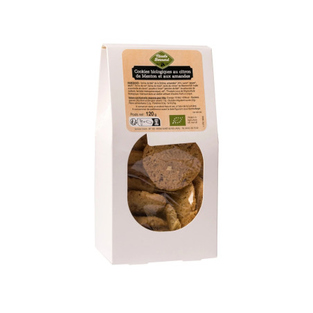 Cookies biologiques au citron de Menton et aux amandes