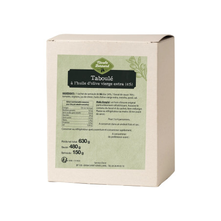 Boîte de Taboulé à l'huile d'olive vierge extra (4,6%)