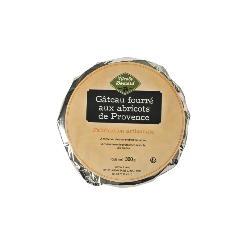 Etui de Gâteau fourré aux abricots de Provence