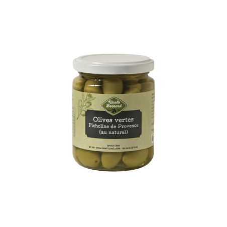 Bocal d'Olives vertes Picholines de Provence