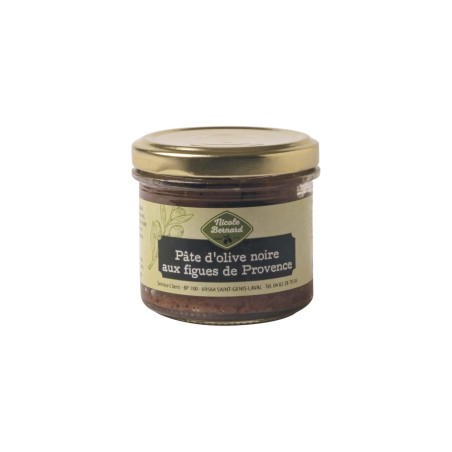 Bocal de Pâte d'olives noires aux figues de Provence