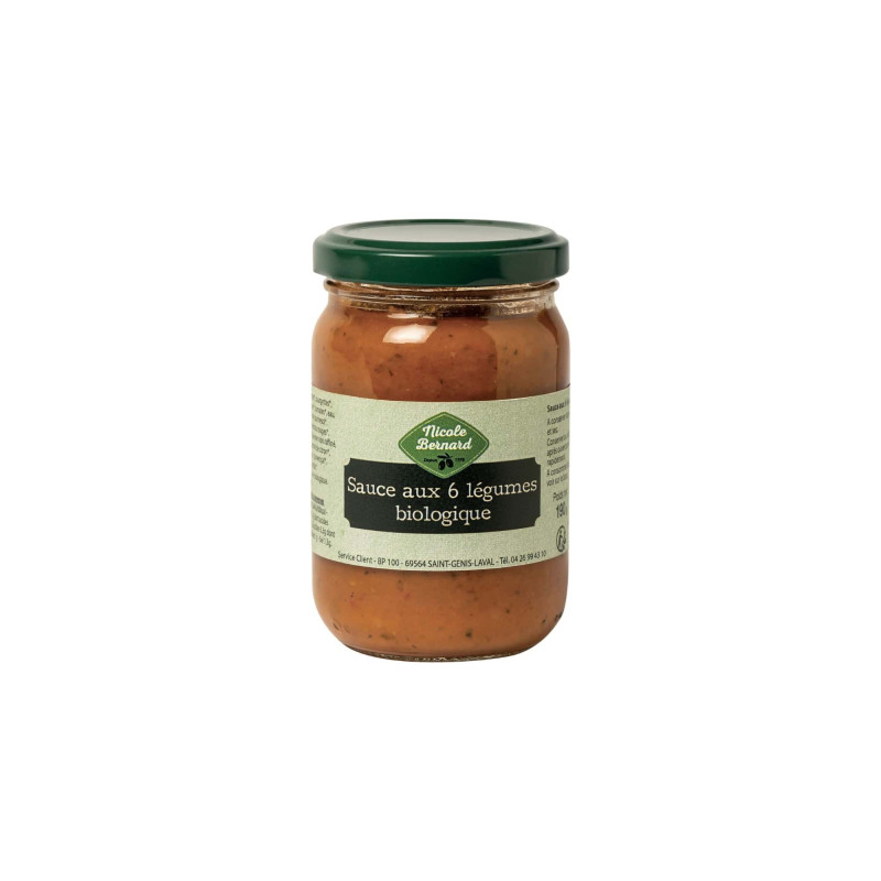 Bocal de Sauce aux 6 légumes BIO