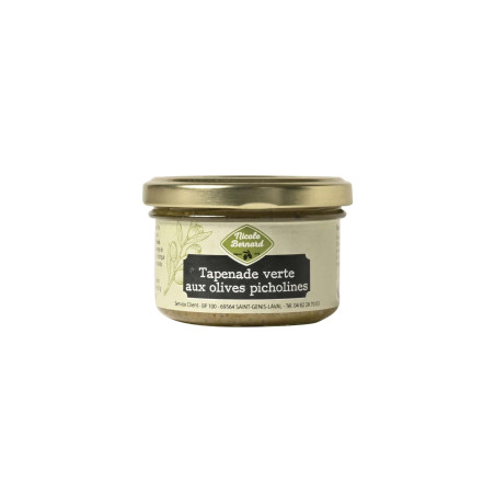 Bocal de Tapenade verte aux olives picholines