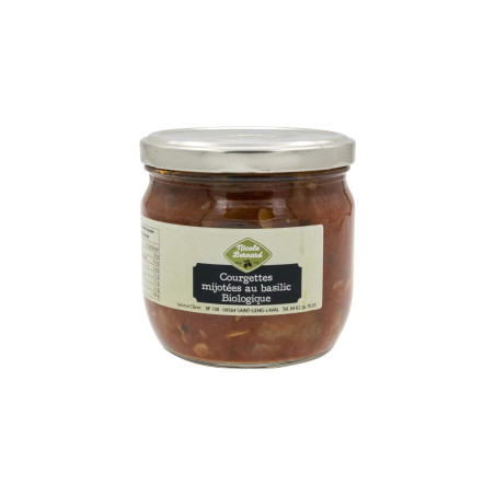 Bocal de Courgettes mijotées au Basilic