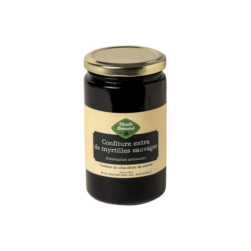 Pot de Confiture extra de myrtilles sauvages