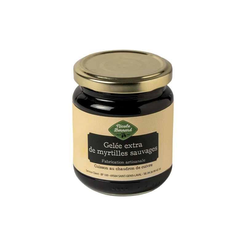 Pot de Gelée extra de myrtilles sauvages