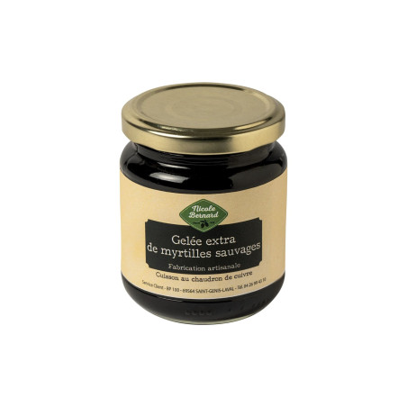 Pot de Gelée extra de myrtilles sauvages