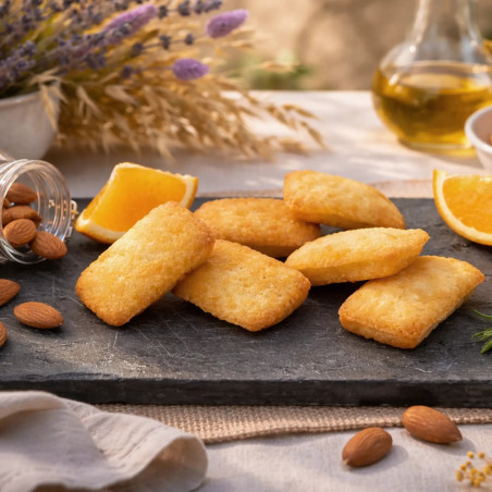 Petits financiers aux écorces d'oranges confites