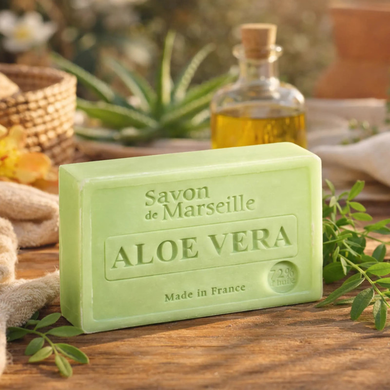 Savon de Marseille à l'aloé Vera