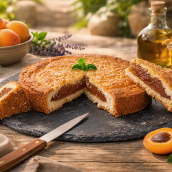 Gâteau fourré aux abricots de Provence