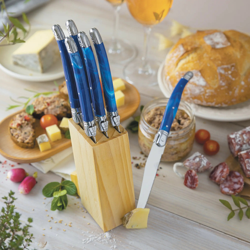 Lot de 6 Couteaux et leur support