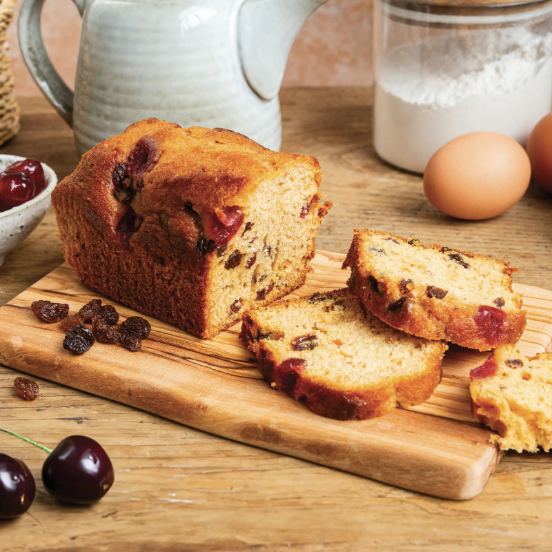 Cake aux cerises confites