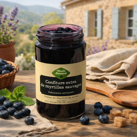 Confiture extra de myrtilles sauvages