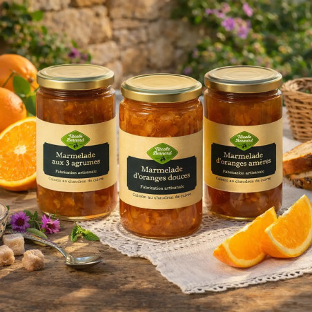 Les Marmelades assorties (3 agrumes, oranges douces et amères)