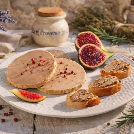 Spécialité de bloc de Foie Gras de canard aux figues