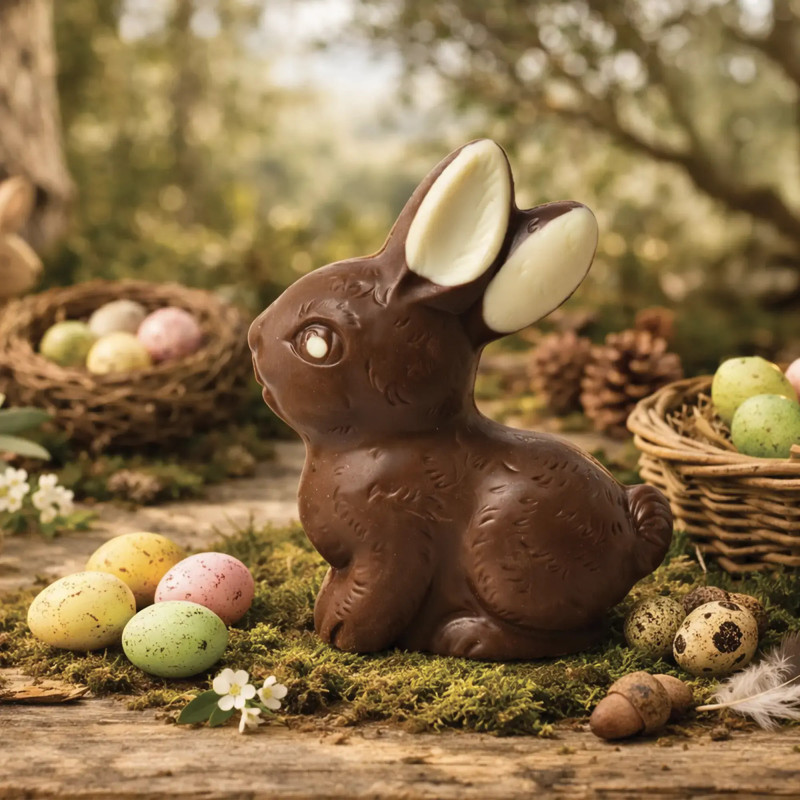 Pinpin le lapin en chocolat au lait BIO