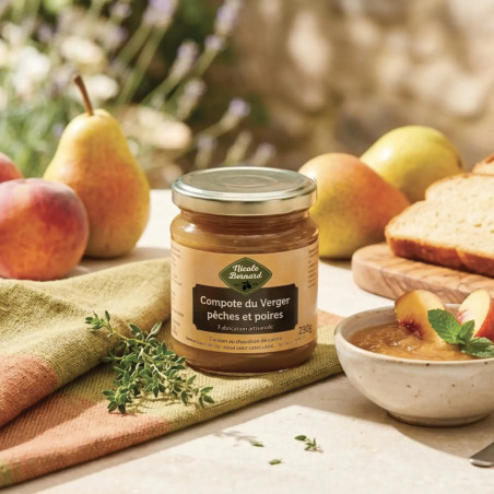 Compote du Verger pêches et poires