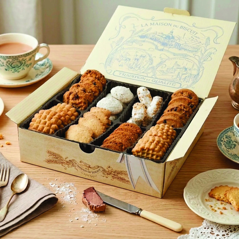 Le coffret d'assortiment de biscuits