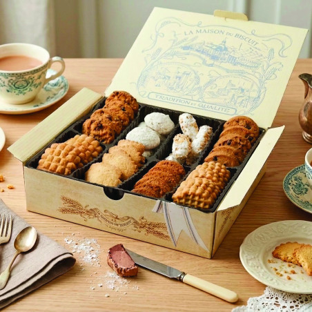 Le coffret d'assortiment de biscuits