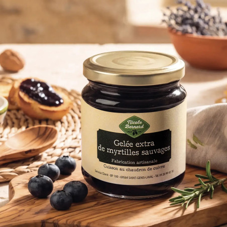 Gelée extra de myrtilles sauvages