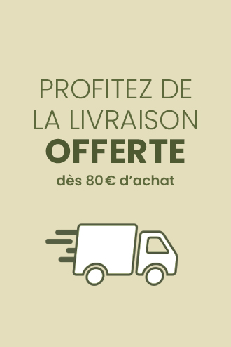 Livraison OFFERTE dès 80€ d'achat 