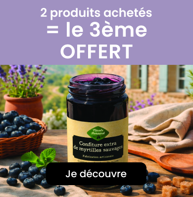 2 produits achetés = le 3ème OFFERT