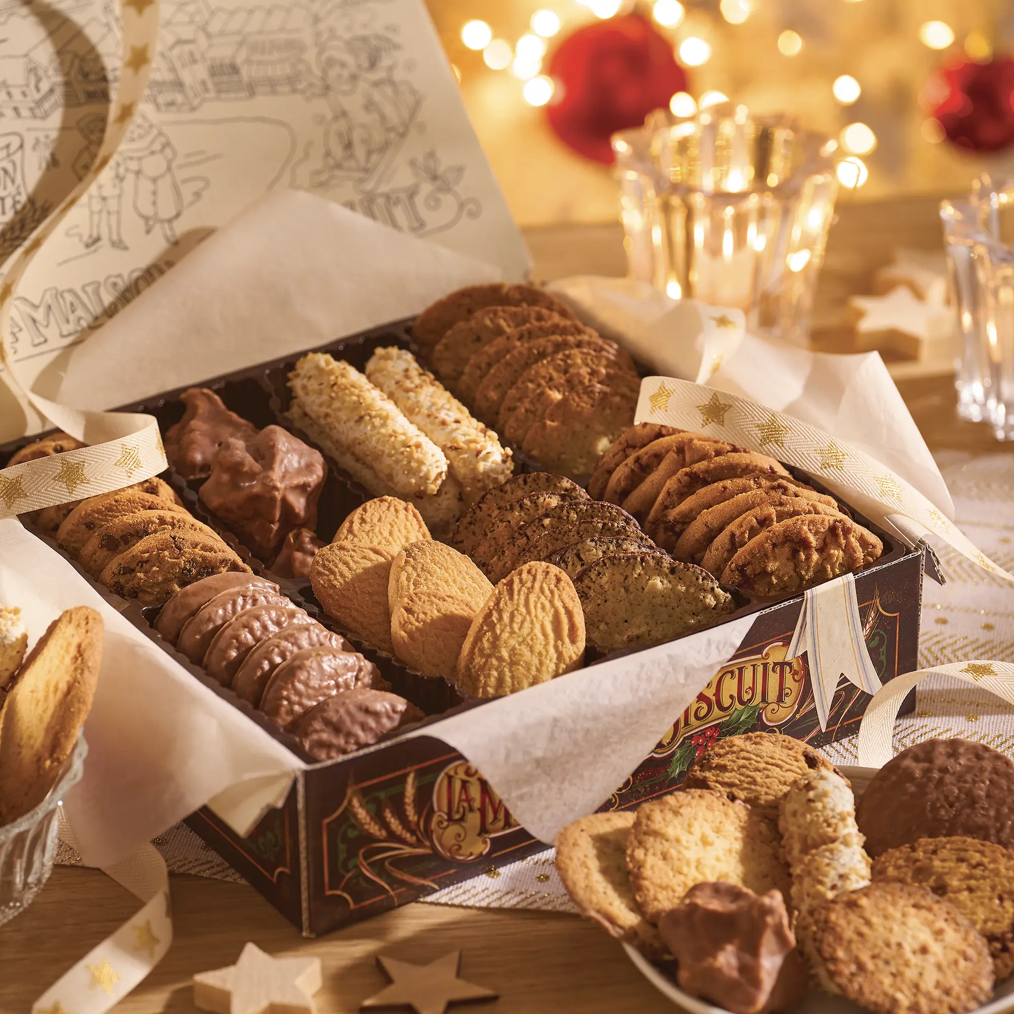   NOUVEAUTE  
 Un cadeau idéal pour les fêtes : L'Assortiment de biscuits festif 